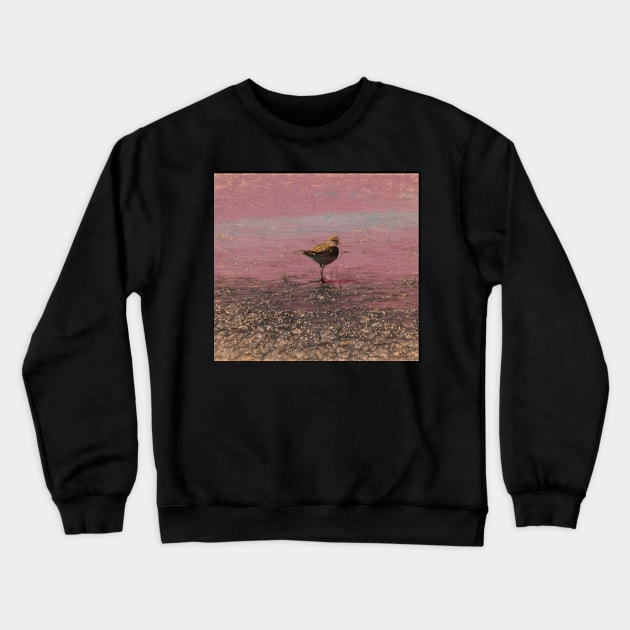 Sandpiper in the marsh illustration Crewneck Sweatshirt by CanadianWild418